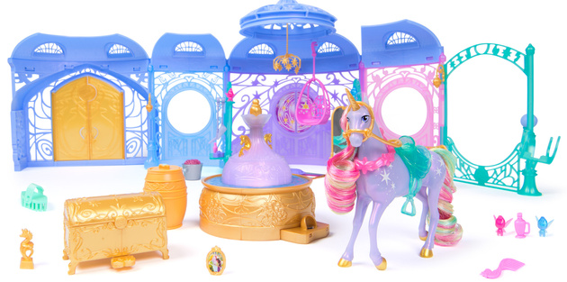 Akademia Jednorożców Zestaw Fontanna Starglow Figurka Wildstar + Akcesoria Unicorn Academy Światło Dźwięk