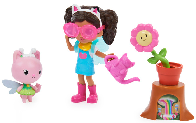 Małe zestawy Koci Domek Gabi Wróżkotka ogród oraz kuchnia figurki i akcesoria Gabby's Dollhouse
