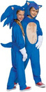 OUTLET Strój karnawałowy Sonic dla chłopca dziewczynki Jeż Kostium Przebranie 125-135 cm (7-8 lat) NIEKOMPLETNY
