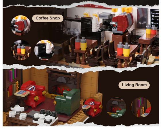 Klocki konstrukcyjne Pantasy Sherlock Holmes Baker Street 221B 3047 elementów