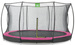 Trampolina ogrodowa z siatką zabezpieczającą Sillhouette 427 cm różowa