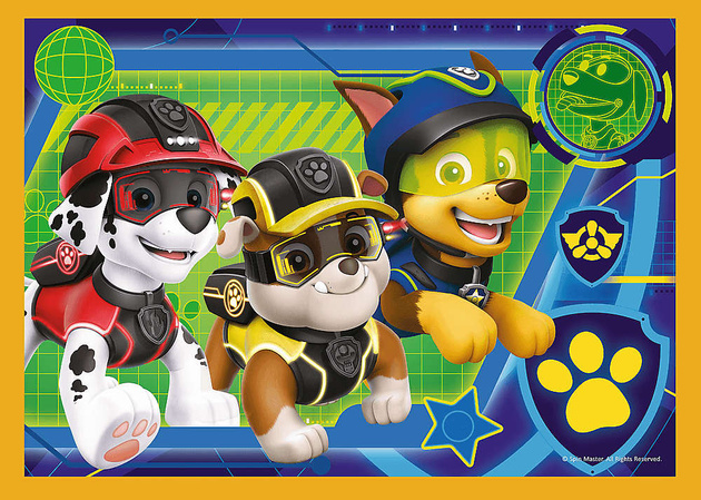 Puzzle 4w1 Wakacyjny Psi Patrol Trefl