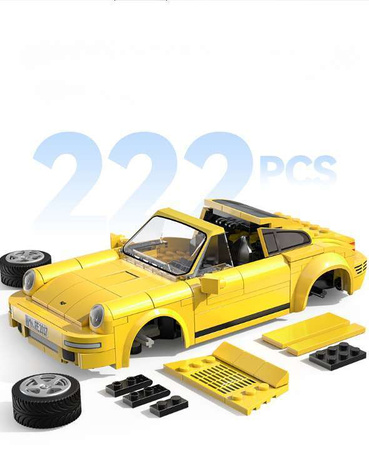 Klocki CaDA Duży samochód sportowy APE Supercar + pojazd miejski Zdalnie sterowany RUF CTR 2017 2045 el