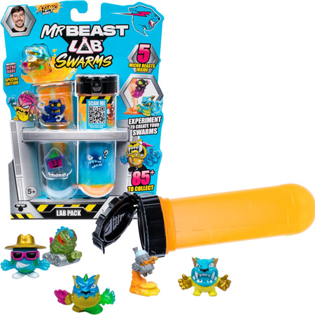 Zestaw 5 figurek niespodzianek Mr Beast Lab Swarms Atomic Series Lab Pack