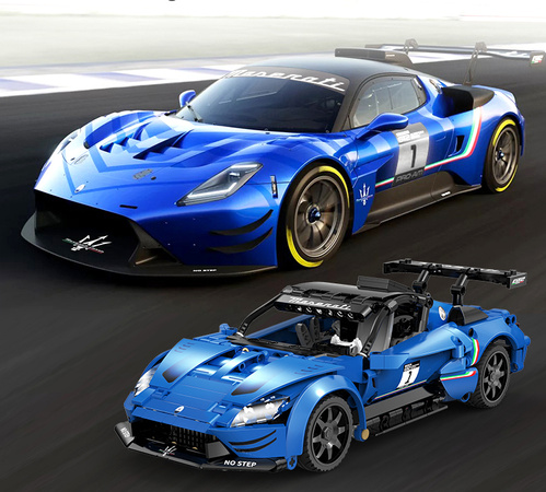 Klocki konstrukcyjne CaDA wyścigówka Samochód wyścigowy zdalnie sterowany Maserati GT2 Auto sportowe 549 elementów RC