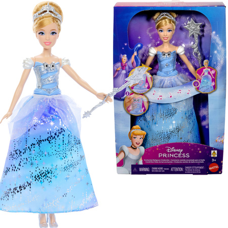 Disney Princess interaktywna lalka Kopciuszek Cinderella światło i dźwięk Enchanted Ballgown 