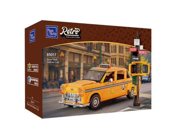 Klocki konstrukcyjne Pantasy Pojazd Taxi Auto Yellow Cab 36,5 cm 1601 elementów