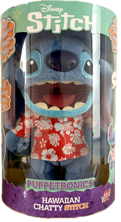 Disney Lilo&Stitch Interaktywna Maskotka Hawaiian Chatty Stitch Aloha Niebieski kosmita 30 cm