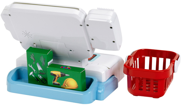 Zabawkowa kasa dla dzieci sklep z akcesoriami zestaw 41 elementów Klein