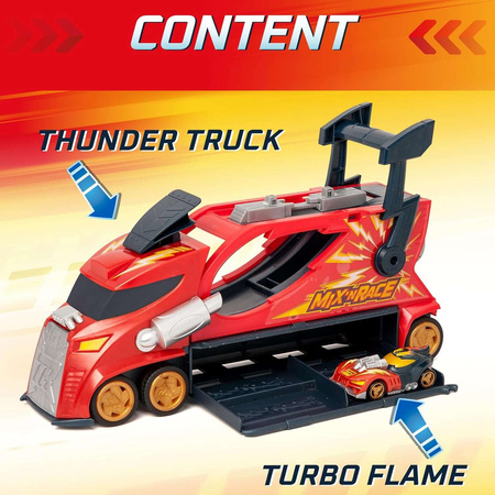 T-Racers Mix'N Race Thunder Truck Ciężarówka z wyrzutnią 3w1