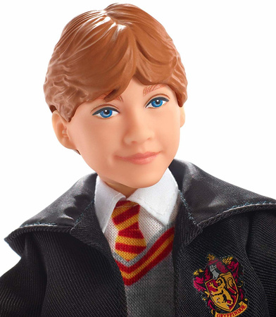 Harry Potter Lalka Ron Weasley ruchoma figurka z różdżką i szatą Gryffindor Hogwart
