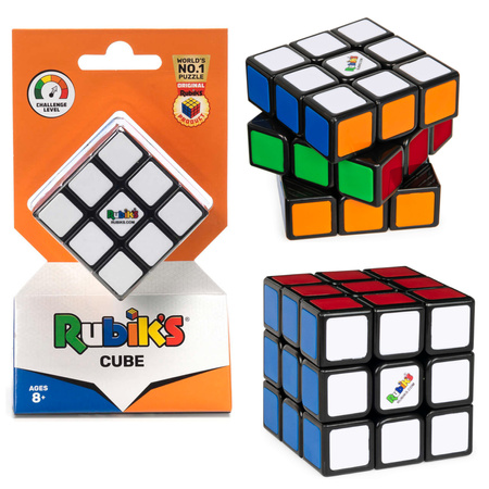 Zesta Kostka Rubika Oryginalna 3x3 układanka logiczna Rubik's Cube + Rubik's Kostka do nauki kolorowa strategiczna gra z naklejkami
