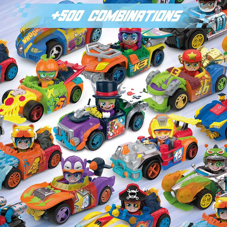 Zestaw 4-pack T-Racers Glow Race Samochód Świecący w ciemności