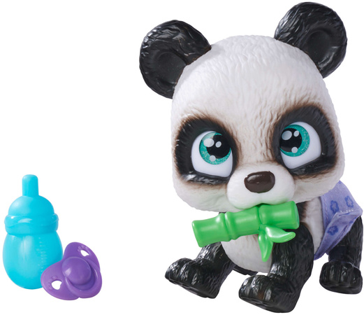 Pamper Petz Panda Interaktywna figurka pije sika + akcesoria Pieluszkowy Gang