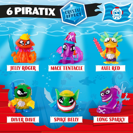 Piratix saszetka Shark Treasure seria 2 zestaw niespodzianka figurka + akcesorium