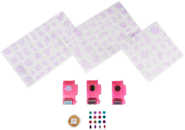 Tatuaże Zmywalne Dla Dzieci Zestaw Do Robienia Brokaty Gliter Tatoo Szablony 120 Wzorów Cool Maker Shimmer Me Body Art