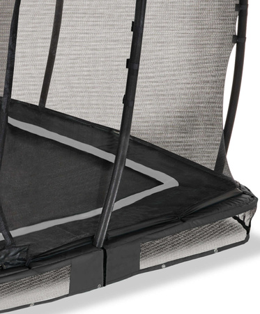 Trampolina ogrodowa z siatką zabezpieczającą do gruntu Allure Premium 244x427 cm czarna