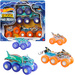 Hot Wheels Monster Trucks zestaw pojazdów w skali 1:64 Power Smashers Tracks Big Rig