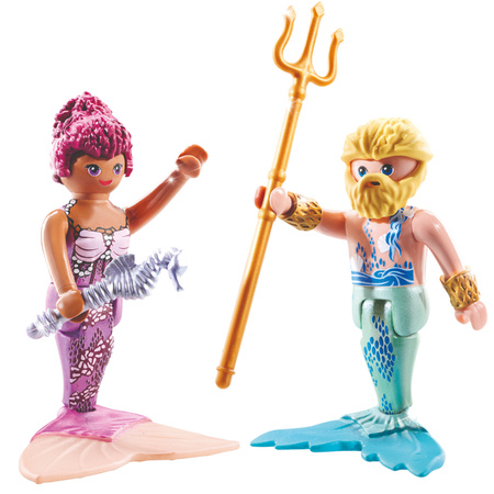 Playmobil Duo Pack Zestaw Uzupełniający Syrenka i Tryton 6 elementów