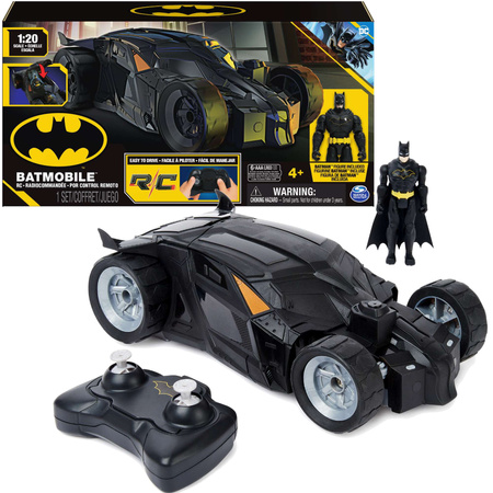 OUTLET Batman Batmobile zdalnie sterowany pojazd RC samochód auto i figurka DC Comics WADLIWY