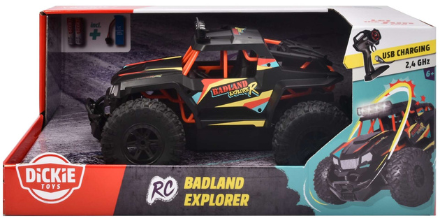OUTLET Zdalnie sterowane auto terenowe Pojazd AC Badland Explorer RC światło WADLIWE