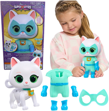 Disney Junior Superkoty Super Kitties Interaktywna Figurka Bitsy/Kizia 20 cm + akcesoria Światło Dźwięk
