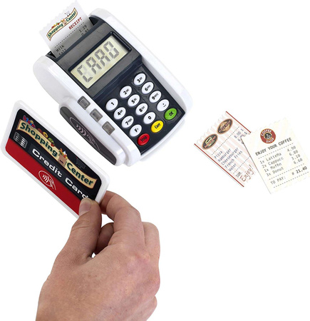 Terminal płatniczy dla dzieci Karta Paragony Zabawkowy Sklepowy Klein Dźwięk