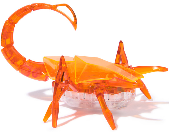 Hex Bots Ruchoma Figurka Scorpion Pomarańczowy Zabawka Sensoryczna Światło