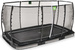 Trampolina ogrodowa z siatką zabezpieczającą do gruntu Allure Premium 244x427 cm czarna