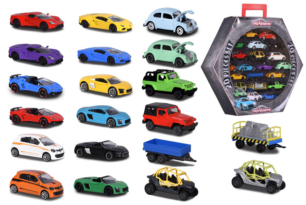 Duży Zestaw prezentowy 20 modeli samochodów