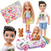 Barbie Club Chelsea zestaw tęczowe auto + 2 lalki