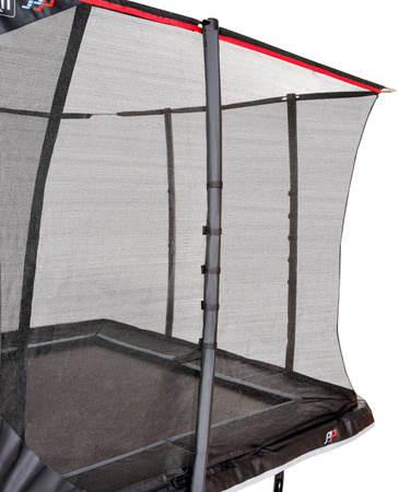 Trampolina ogrodowa z siatką zabezpieczającą i drabiną PeakPro 275 x 458 cm czarna