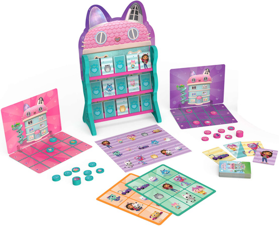 Koci Domek Gabi zestaw gier 8w1 kółko krzyżyk memory bingo warcaby kolorowy wyścig