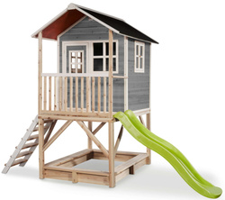 Drewniany domek ogrodowy dla dzieci Loft 500 - szary