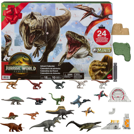 Jurassic World Odrodzenie Kalendarz Adwentowy Figurki + akcesoria 24 elementy