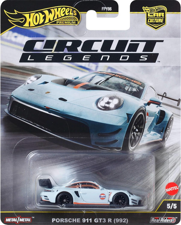 Hot Wheels Premium Circuit Legends auto Porsche 911 GT3 R (992) 7 cm