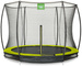 Trampolina ogrodowa z siatką zabezpieczającą Sillhouette 244 cm zielona