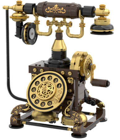 Klocki konstrukcyjne Pantasy Retro collection Telefon z ruchomymi akcesoriami 766 elementów