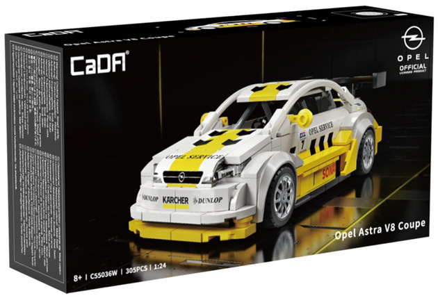 OUTLET Klocki konstrukcyjne CaDA wyścigówka Samochód wyścigowy Opel Astra V8 Coupe DTM Auto USZKODZONE OPAKOWANIE