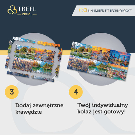 Puzzle 1000 Widok na żaglówki Unlimited Fit Technology