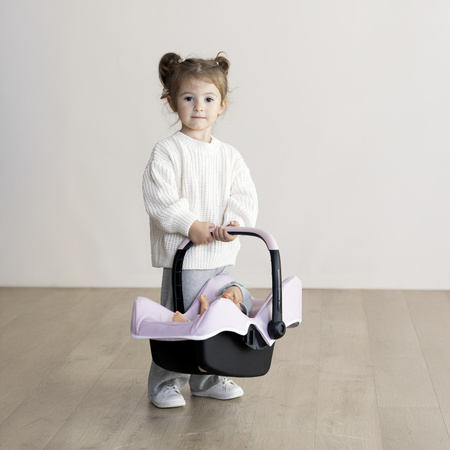 Nosidełko fotelik samochodowy 2w1 dla lalek długości do 42 cm Maxi Cosi różowe