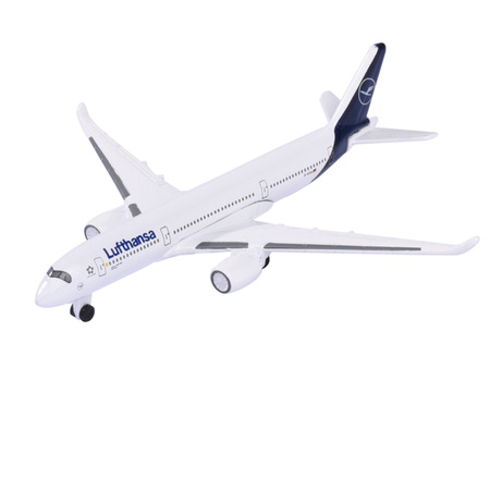 Metalowy Samolot Pasażerski Airbus A350-900 Lufthansa Biały pojazd Lotniczy 10 cm