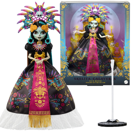Monster High Lalka kolekcjonerska Skelita Calaveras Dia De Muertos Skullector