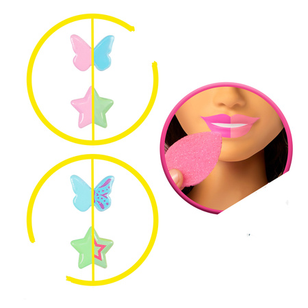 Zestaw Lalka Głowa do stylizacji czesania włosów Barbie Fryzjer + akcesoria 20 elementów