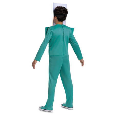 Minecraft strój karnawałowy Steve w diamentowej zbroi kostium przebranie 127-136 cm (7-8 lat)