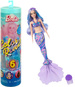 Barbie Color Reveal kolorowa lalka Syrenka morska niespodzianka + akcesoria 6 elementów