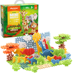 Klocki konstrukcyjne Mini Waffle Savanna 100 elementów Marioinex