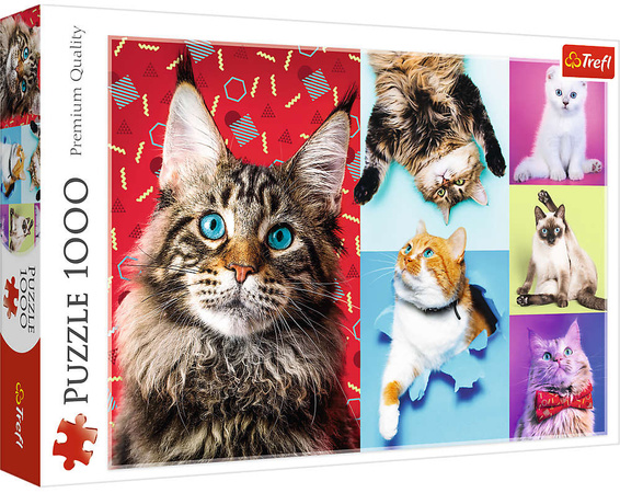 Trefl Puzzle 1000 elementów Wesołe koty