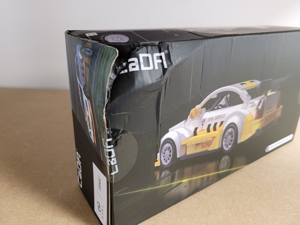 OUTLET Klocki konstrukcyjne CaDA wyścigówka Samochód wyścigowy Opel Astra V8 Coupe DTM Auto USZKODZONE OPAKOWANIE