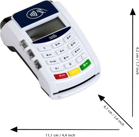 Terminal płatniczy POS z akcesoriami dla dzieci Klein